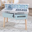 Kidkraft Play & Put Away Wooden Plastic Play Kitchen in White