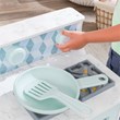 Kidkraft Play & Put Away Wooden Plastic Play Kitchen in White