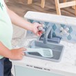 Kidkraft Play & Put Away Wooden Plastic Play Kitchen in White