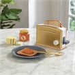 Kidkraft Modern Metallics 11 Piece Solid Wood Plastic Toaster Play Set