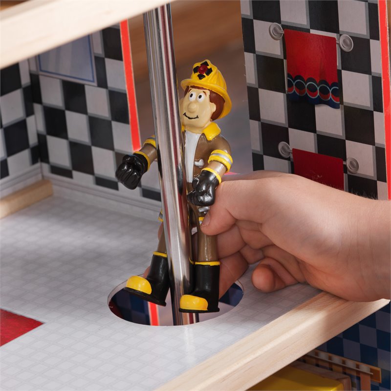 Kidkraft 24 Piece Wooden Plastic Hometown Heroes Play Set