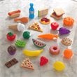 Kidkraft 30 Piece Multicolored Plastic Play Food Set