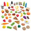 Kidkraft 65 Piece Multicolored Plastic Play Food Set