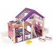 Kidkraft 16 Piece Deluxe Multicolored Wooden Plastic Horse Stable