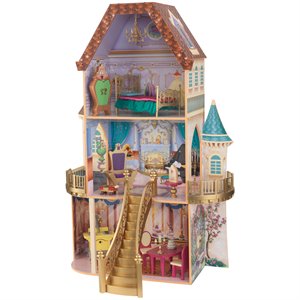 kidkraft disney 13 piece princess belle enchanted dollhouse