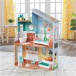 Kidkraft Emily 10 Piece Wooden Plastic Glam Dollhouse