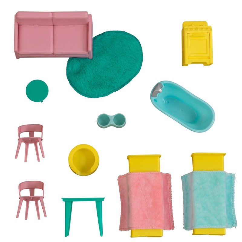 Kidkraft Designed by Me 20 Piece Color Decor Dollhouse