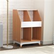 Kidkraft Mid-Century Kid Wooden Storage Unit With Canvas Bins