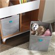 Kidkraft Mid-Century Kid Wooden Storage Unit With Canvas Bins