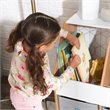 Kidkraft Mid-Century Kid Wooden Storage Unit With Canvas Bins