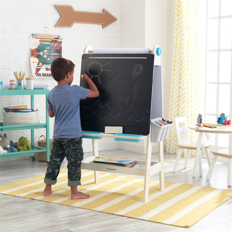 Kidkraft Create N Play 9 Piece Multicolored Wooden Art Easel