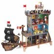 Kidkraft 17 Piece Wooden Plastic Pirate's Cove Play Set