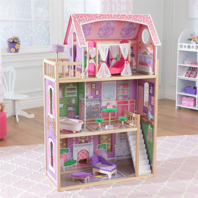 Kidkraft Ava 10 Piece Spacious Dreamy Dollhouse