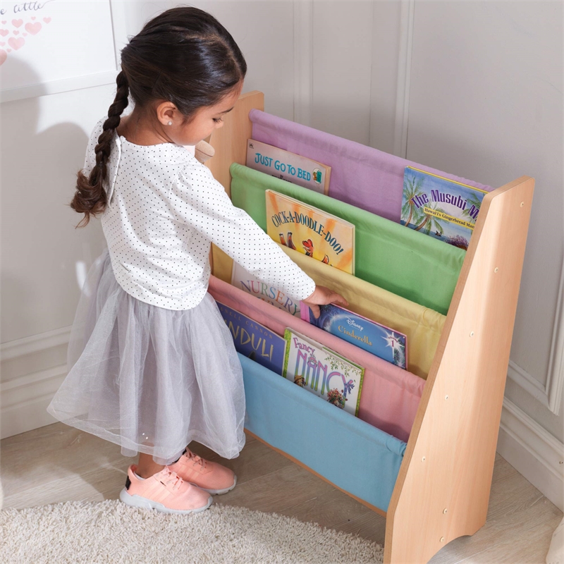 KidKraft Pastel Sling Bookshelf