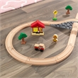KidKraft Figure 8 Wood Train Set with 38 Pieces Multi-Color
