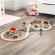 KidKraft Figure 8 Wood Train Set with 38 Pieces Multi-Color