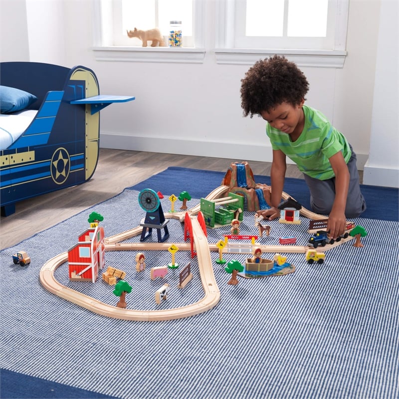 KidKraft Farm Train 75 Piece Set