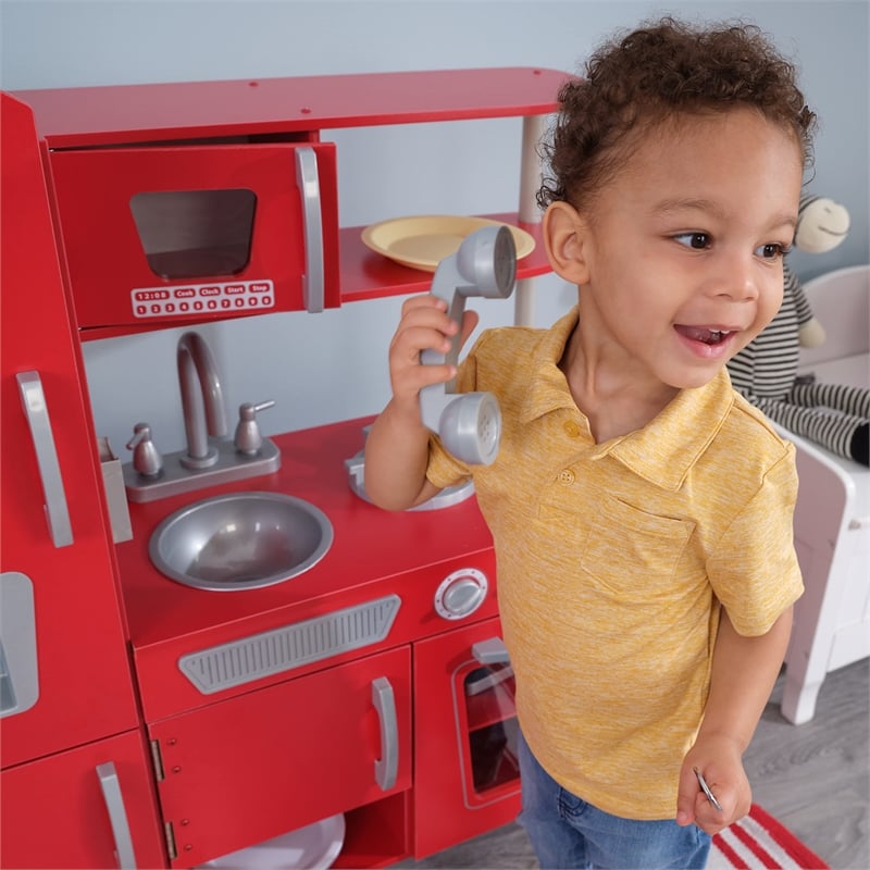 KidKraft Vintage Play Kitchen in Red