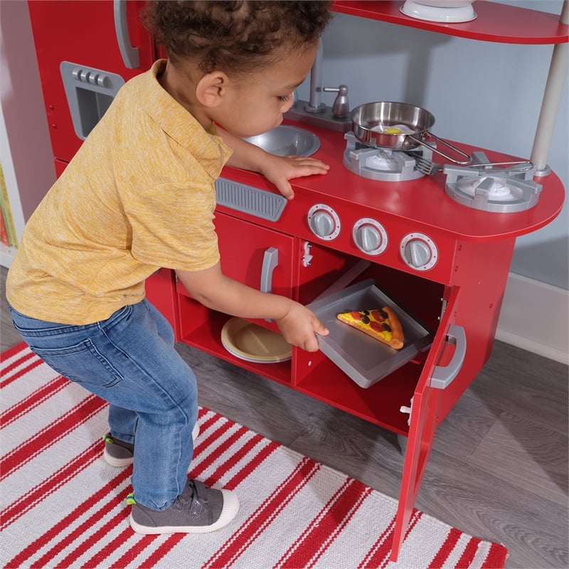 KidKraft Vintage Play Kitchen in Red
