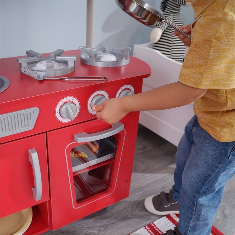 KidKraft Vintage Play Kitchen in Red