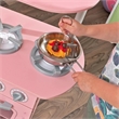 KidKraft Vintage Play Kitchen in Pink with Stainless Steel Fixtures & Ice Maker