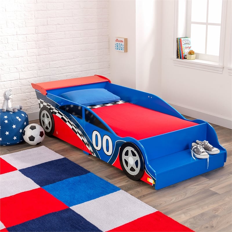 KidKraft Racecar Toddler Bed