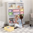 KidKraft Wall Storage Unit with Bins in White