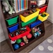 KidKraft Wall Storage Unit with Bins in Espresso