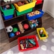 KidKraft Wall Storage Unit with Bins in Espresso