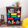 KidKraft Wall Storage Unit with Bins in Espresso