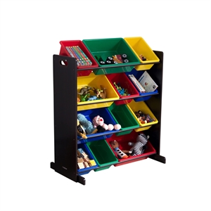 KidKraft Sort it and Store It Bin Unit in Espresso