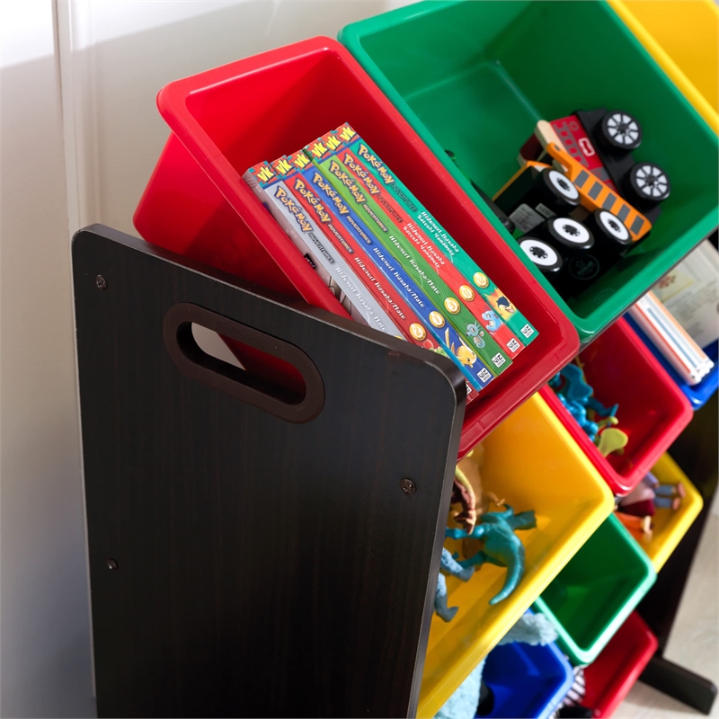 KidKraft Sort it and Store It Bin Unit in Espresso