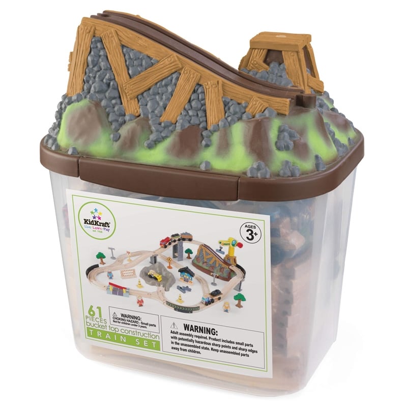 KidKraft Bucket Top Construction Train Set
