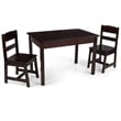 KidKraft Rectangle Table and Chair Set in Espresso