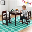 KidKraft Rectangle Table and Chair Set in Espresso