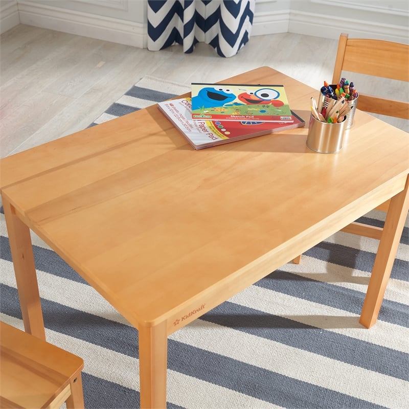 KidKraft Rectangle Table and Chair Set in natural