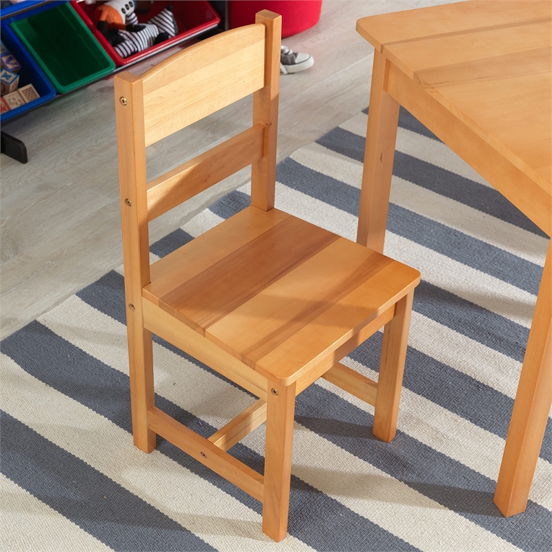 KidKraft Rectangle Table and Chair Set in natural