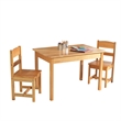 KidKraft Rectangle Table and Chair Set in natural