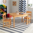 KidKraft Rectangle Table and Chair Set in natural