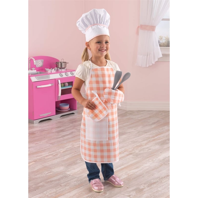 KidKraft Tasty Treats Chef Accessory Set in Pink