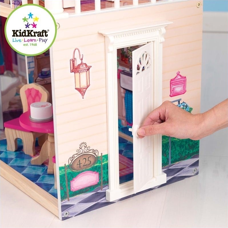 kidkraft my dreamy dollhouse with 14 accessories included
