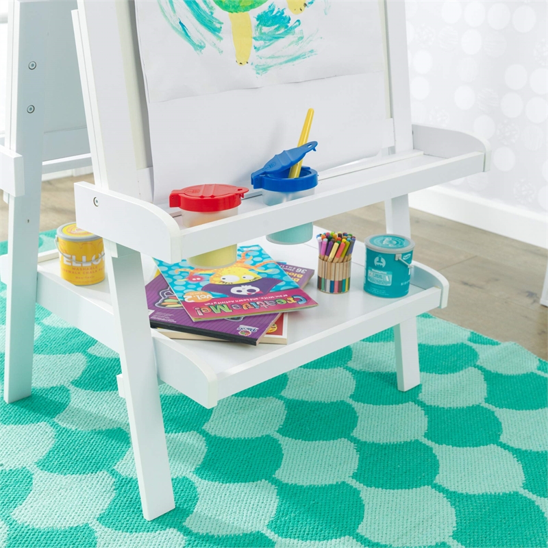 Kidkraft Deluxe Wood Easel in White