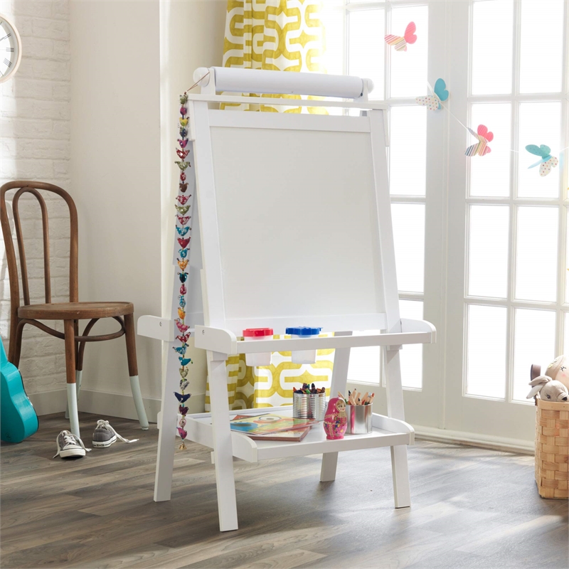 Kidkraft Deluxe Wood Easel in White