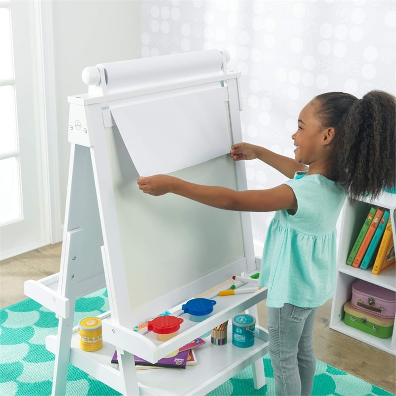 Kidkraft Deluxe Wood Easel in White