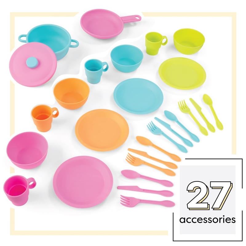 Kidkraft 27 Piece Bright Cookware Set