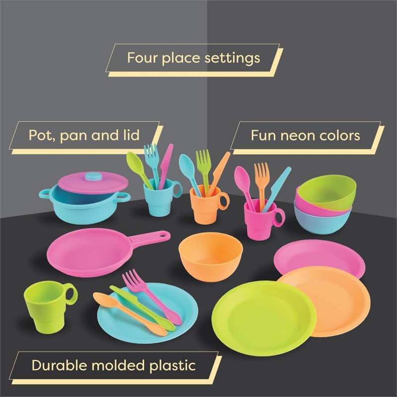 Kidkraft 27 Piece Bright Cookware Set