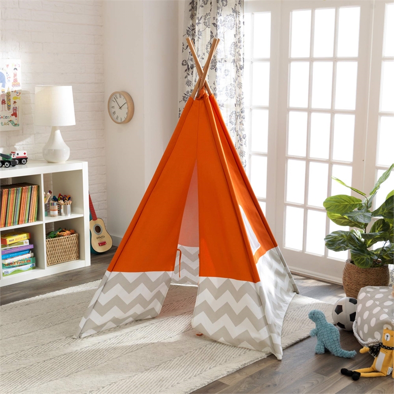 KidKraft Teepee Tent in Orange