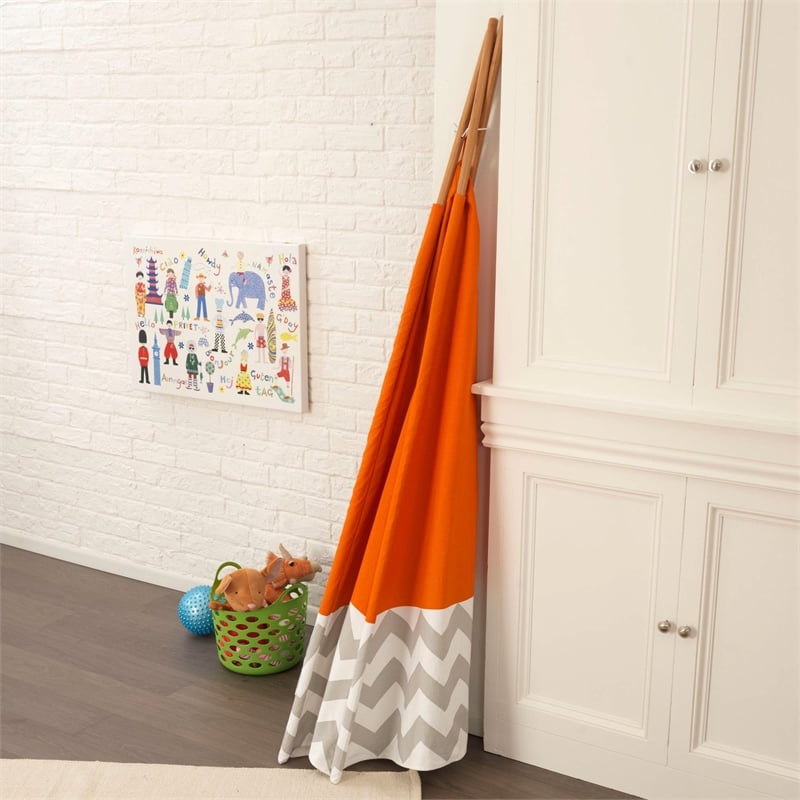 KidKraft Teepee Tent in Orange