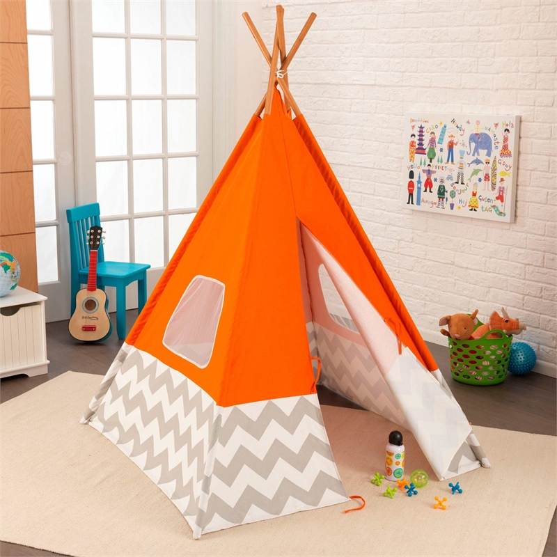 KidKraft Teepee Tent in Orange