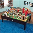 KidKraft Airport Express Train Set and Table in Espresso